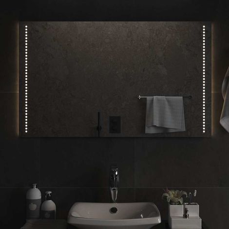 Miroir de salle de bain à LED-Miroir de maquillage avec LED 100x60 cm 969166 (1/5)