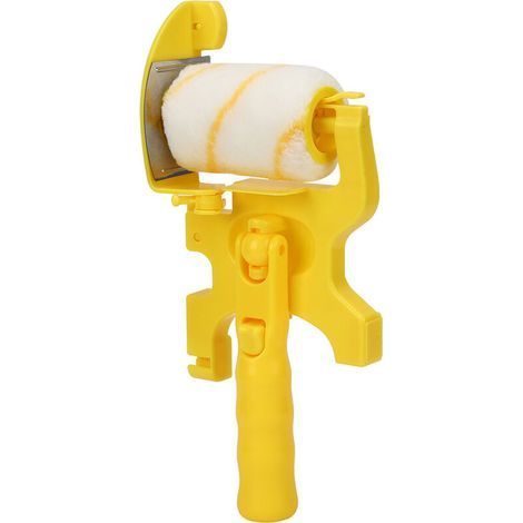 Rodillo de pintura, juego completo de bordes para pintura, rodillo de pintura, cortador de bordes, brocha separadora, herramienta separadora de pintura para el hogar, dormitorio, pared, techo. (1/4)