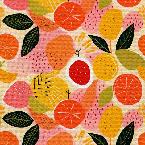 Tela decorativa para exteriores Oxford - Motivo frutal DX6058 (1/5)