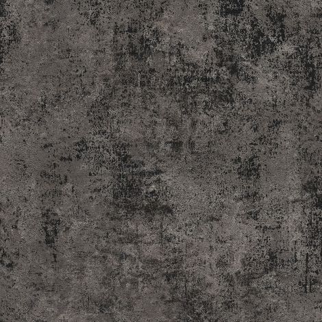 Ton-sur-ton wallpaper wall Profhome 374256 non-woven wallpaper slightly textured Ton-sur-ton shiny black silver 5.33 m2 (57 ft2) (1/5)