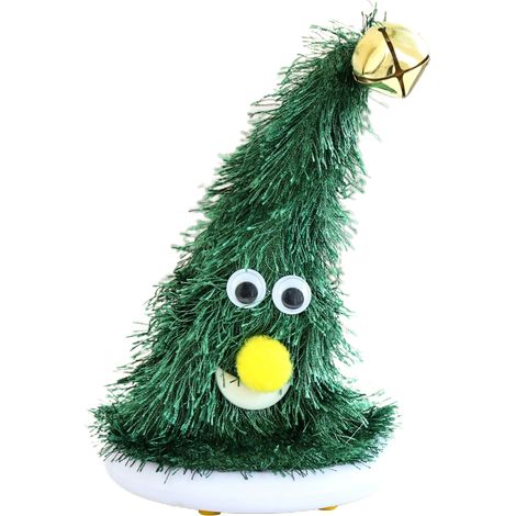 Chapeau Père Noël Musical et Dansant, Jouet Lumineux pour Arbre de Noël, Cadeau Enfant (1/5)