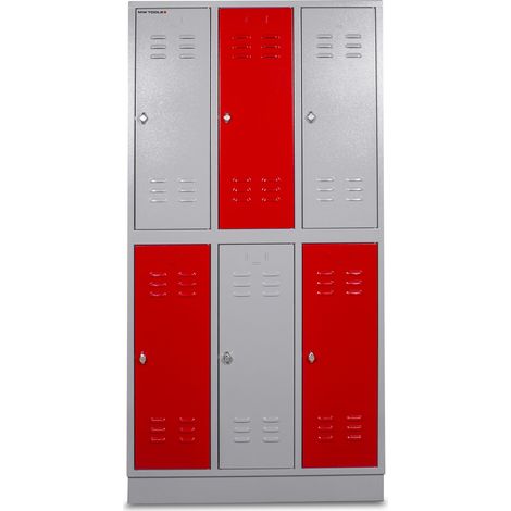 Armoire robuste à 6 casiers MW Tools LOK32VG (1/3)