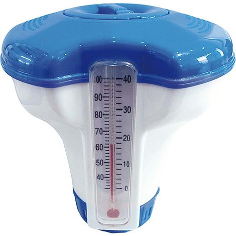 Termometro con dosatore di prodotti chimici per piscina 12 cm