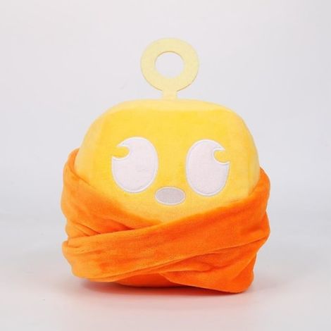 Jeu Blox Fruits, peluche à motif léopard, boîte violette [HK], cube jaune de 15 cm, 190 g (1/5)