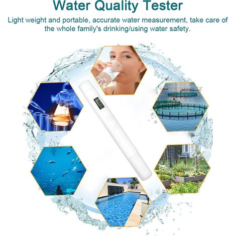 Testeur numérique multifonctionnel de qualité de l'eau 3 en 1, stylo de Test Portable de haute précision, outil de mesure TDS/EC/mesure de la température. (1/5)
