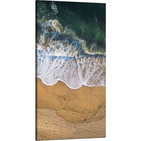 Lienzo impreso Naturaleza Ola orilla 60x120 cm