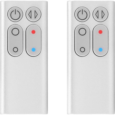2X Télécommande de Rechange AM04 AM05 pour Modèles de Radiateur Soufflant AM04 AM05 (Argent)