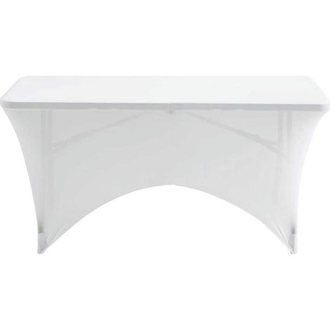 Aktive Housse de Table Jardin Polyester Blanc 183 cm (1/3)