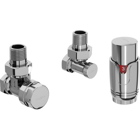 Mexen G00 Thermostatset, winkel, Chrom - W901-900-01 (1/2)