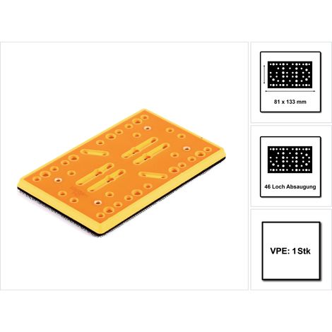 Mirka Schleifschuh Backing Pad Net 81 x 133 mm für Schwingschleifer 8292353011 (1/5)