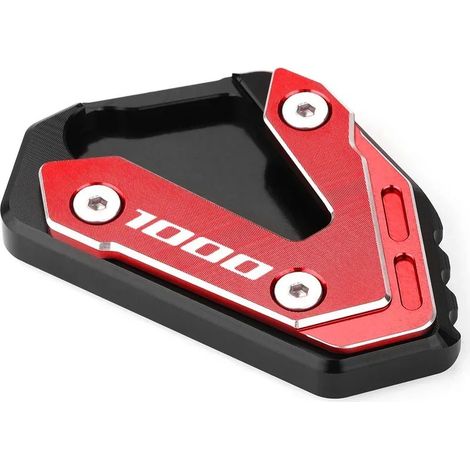 (GSxR1000 Rouge 1) Compatible avec les motos SUZUKI GSX R 600, GSX-R 750 et GSXR 1000/1000R. Accessoires moto : extension de béquille latérale, repose-pieds, plaque de renfort maxpower (1/4)