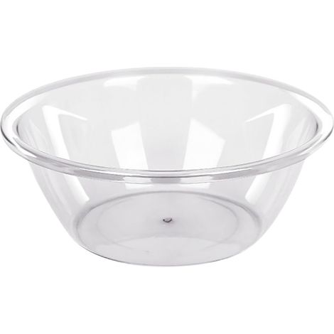 Lavabo rond en PET transparent, grand, épais, durable et multifonctionnel pour la cuisine et la salle de bain. (1/5)