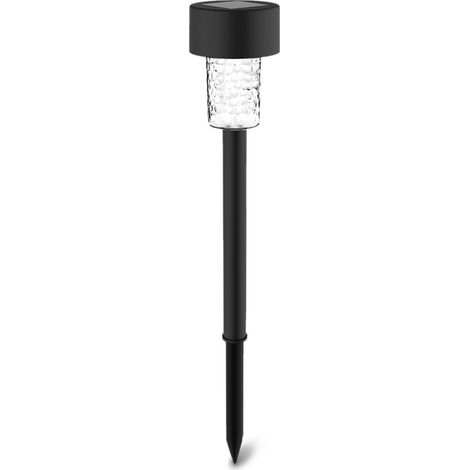 Lampioncino segnapassi Led Fairy 0,06W Nero con pannello solare IP44 Bianco freddo 6500K con sensore crepuscolare Aigostar