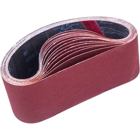 30-teiliges Schleifbandset, 75 x 533 mm Stoffschleifband, Körnung 40/60/80/120/180/240, Aluminiumoxid-Schleifpapier, elektrische Schleifbänder für Bosch-Bandschleifer (1/5)