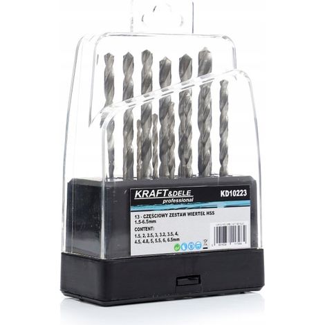 Robuste Bohrer für Metall und Holz, 13-teiliges Set (1/5)