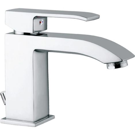 Paffoni Level - Grifo de lavabo con desagüe, cromo LES075CR (1/2)
