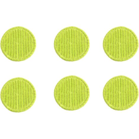 Ensemble de 6 tapis de nettoyage flottants en microfibre, tapis de rechange pour balais électriques, très absorbants. (1/5)