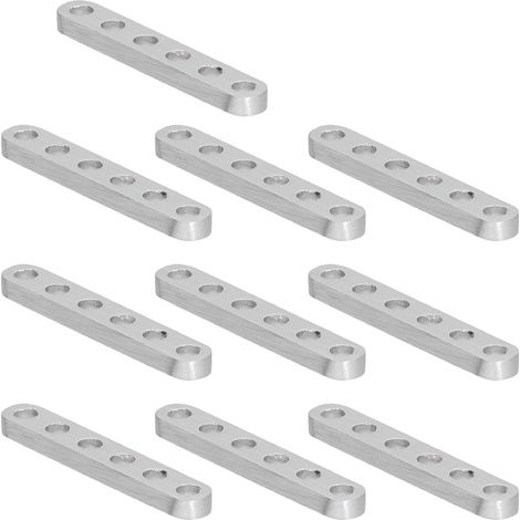 10 pièces Supports en Aluminium Plat 4x8mm pour Montage Robotique et Machines Industrielles (1/5)