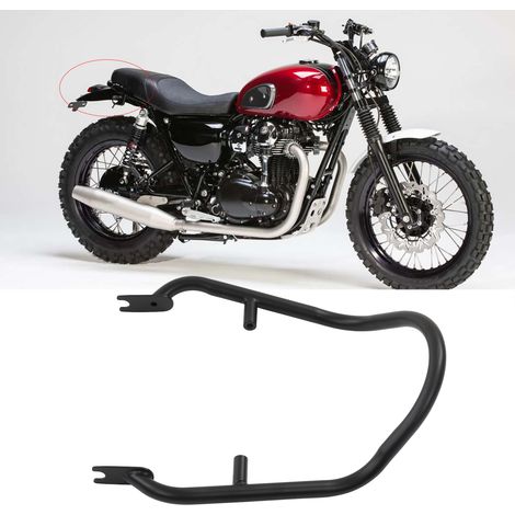 Heckgepäckträger für Motorräder, kompatibel mit KAWASAKI W800 Cafe 2019-2022 (Referenz: KW501-HFS) (1/5)