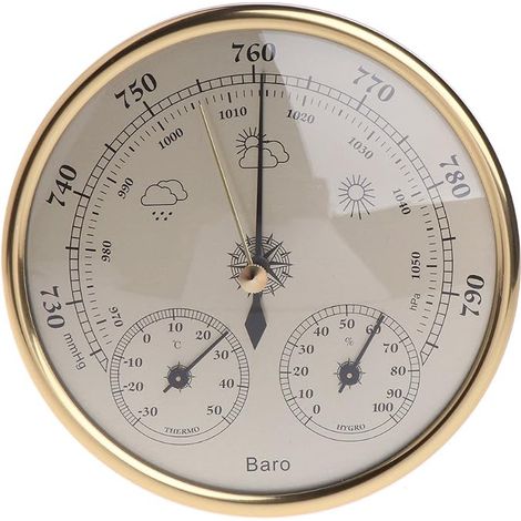 Barometer Thermometer Hygrometer Wall Hanging Weather Station (1/5)