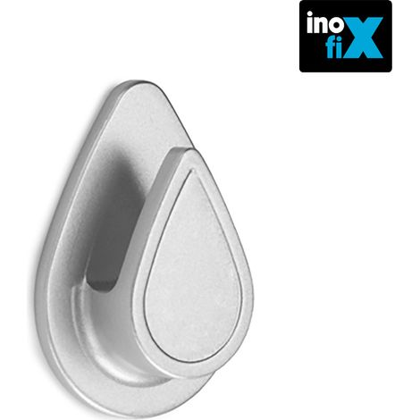 Wasserfester Kleiderbügel, verchromt, Tropfenmodell 2193-7-000, INOFIX-Blister