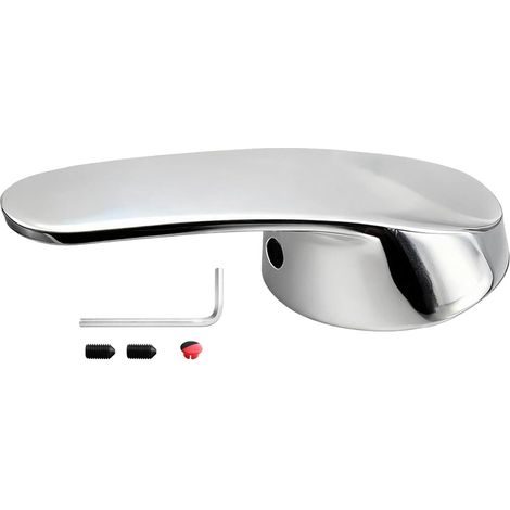 Maniglia di ricambio per rubinetto a leva singola da 40 mm per cucina e bagno, facile e resistente, compatibile con la maggior parte degli impianti (colore argento) (1/5)