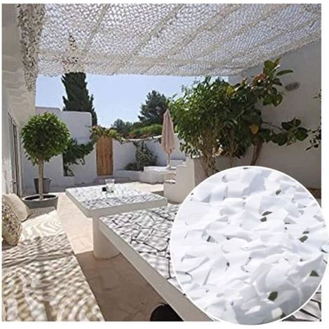 Rechteckiges Sonnensegel 3x3 m – Umweltfreundliches Tarnnetz – Sonnenschutz und Sichtschutz – 3x3 cm Gitter (1/4)