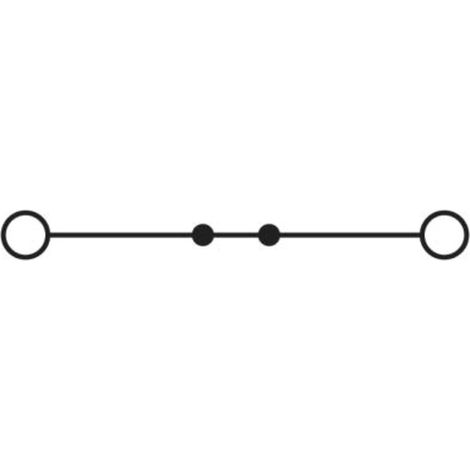 Bloc de jonction de traversée Phoenix Contact PT 2.5 RD, 2.5mm², Enfichable, Rouge