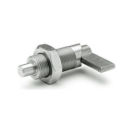Ganter Norme Elements  Verrou RAST - GN 612-10 - Boulons Diametre : 10 mm - 1 piece, argent, GN 612-10-M16-AK-NI (1/2)