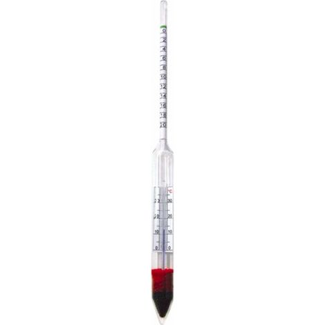 Bierwürzespindel BREWFERM 0-10 plato + Thermometer (1/2)