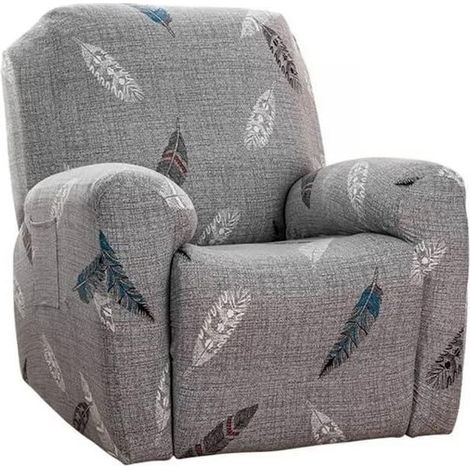 Housse de fauteuil inclinable avec poches, Protection pour fauteuil inclinable, Couleur duvet, Housse de canapé Chivas Regal