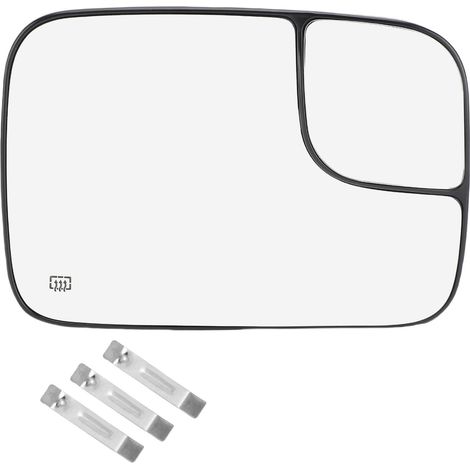 Verre de miroir convexe chauffant avec remplacement de lentille de vue latérale d'angle mort pour 1500 2500 3500 2002-2008 droit 5191036AA (1/5)
