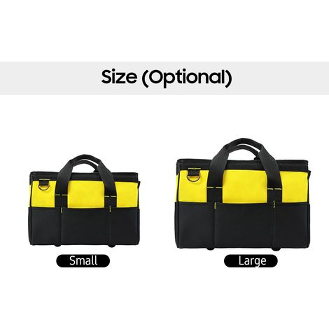 Bolsa de herramientas multifuncional fabricada en tejido Oxford 600D con cremallera de amplia apertura y asa de transporte. (1/3)