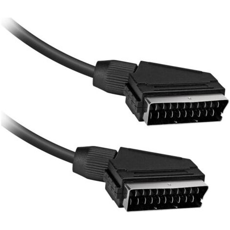 Câble De Prolongation De 1,5 Mètre Scart Pour L'adaptateur Audio Vidéo Tv Pin 21 Broches (1/2)