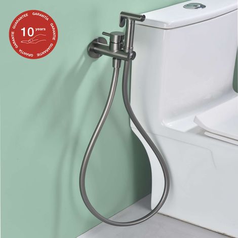 Ensemble douchette hygiénique WC SKY BATH black gun metal PVD Inox S304 série HARMONY (1/5)