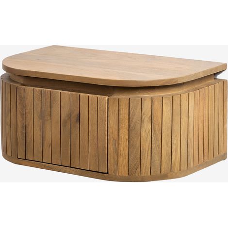 Mesita de Noche Flotante en Madera de Mango Analis SKLUM              (1/5)