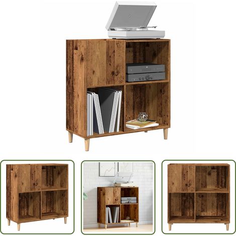 vidaXL Plattenschrank Altholz-Optik 84,5x38x89 cm Holzwerkstoff (1/5)