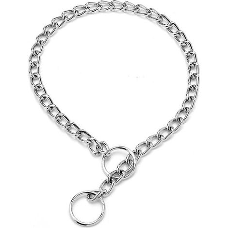 Hundeerziehungshalsband verstellbare Edelstahlkette robust und langlebig wasserdicht und stoßfest rutschfeste Metallkette ideal für kleine und 4 65 cm (1/5)