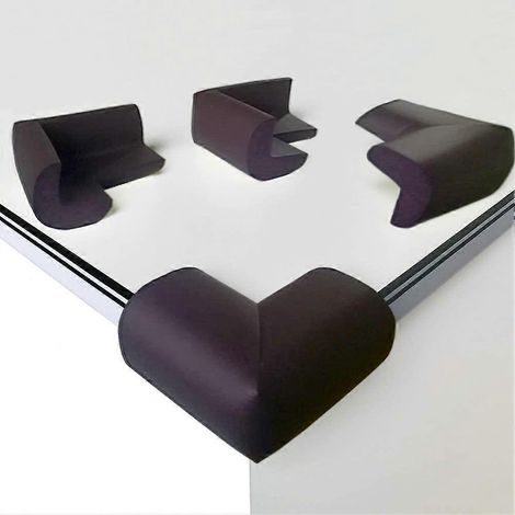 Lot de 8 protections d'angle en mousse souple, protections d'angle pour bébé, avec autocollant, adaptées aux tables et à tous les meubles pointus (inodores) (1/3)