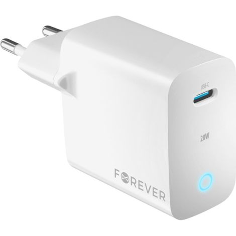 Wandladegerät mit USB-C Anschluss Schnellladegerät in Weiß 30W PD, QC (1/4)