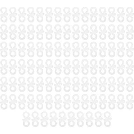 Lot de 100 clips de fixation pour éclairage de gouttière, crochets de fixation, accessoire d'installation facile pour suspension de luminaires LED. (1/5)