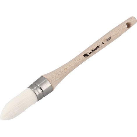 Brosse à réchampir synthétique à fibre blanche 4