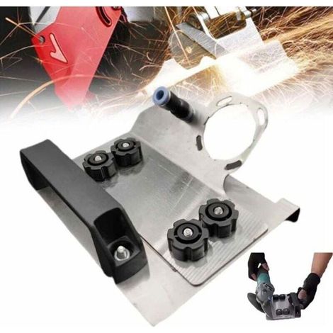 Soporte para biselar con amoladora angular - Ajustable - Corte a 45° - Tipo universal 100 - Acero inoxidable (1/4)
