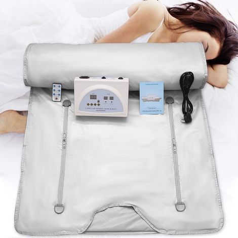 Couverture de Sauna Infrarouge Oxford avec Fermeture éclair Couverture Vapeur Infrarouge lointain avec télécommande (1/5)