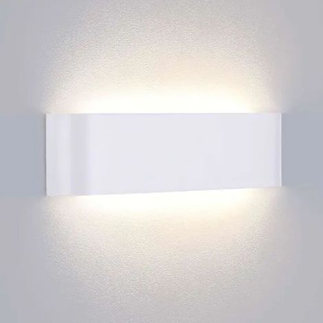 Applique Murale LED - 12 W - 4000 K - 30 x 8 x 3 cm - IP44 - Intérieur Salle De Bain Bureau Couloir (1/5)