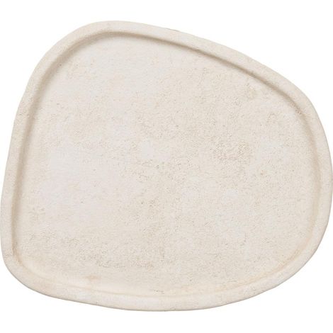 Alida plateau en ciment beige.