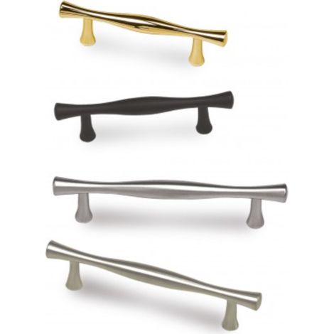 Poignée bâton zamak finition chromé mat - longueur 130 mm entraxe 96 mm - 7061 - JUAN JOSE VERGES/ACDE (1/2)