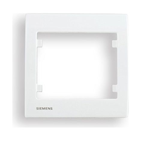 Siemens – Plaque simple blanche en thermodurcis – Résistante aux rayures et intempéries – Installation rapide sur mécanisme compatible – 266498 - SIE266498 (1/3)