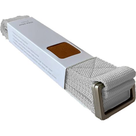 Sangle De Yoga - 250 Cm - Boucle Métallique Réglable - Coton Naturel - Pour Étirements Et Pratique Yoga (1/5)