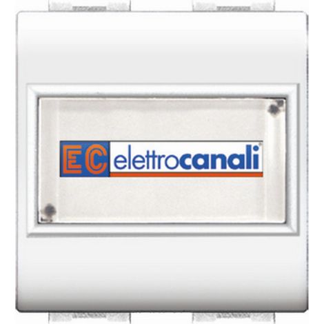 Life Art.4025Wh Pulsante Con Portanome Bianco - 6 Pz (1/2)